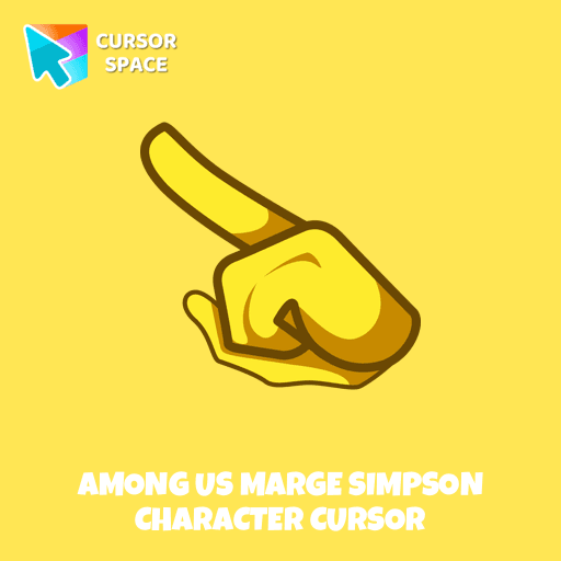 Among Us Marge Simpson Character cursor arrow cursor